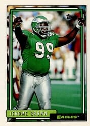 1992 Topps Base Set Jerome Brown #236 card