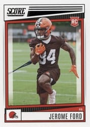 2022 Score Base Set Jerome Ford #333 card