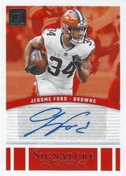 2024 Donruss Signature Series Jerome Ford #SSE-JFO card