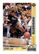 1991-92 Upper Deck Base Set Jerome Lane #295 card