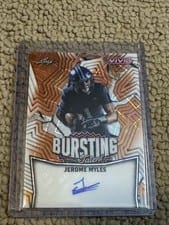 2025 Leaf Vivid Bursting With Talent Autographs Jerome Myles #TA-JM3 card