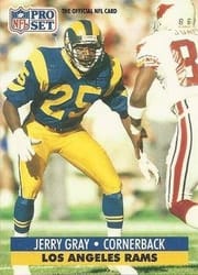 1991 Pro Set Base Set Jerry Gray #201 card