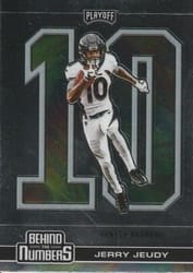 2020 Panini Playoff Behind the Numbers Jerry Jeudy #BTN-30 card