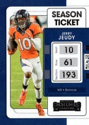 2021 Panini Contenders Base Set Jerry Jeudy #29 card