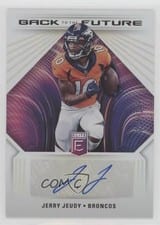 2022 Donruss Elite Back to the Future Signatures Jerry Jeudy #BFS-JJ card