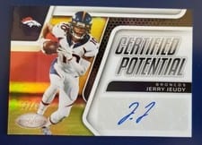 2022 Panini Certified Certified Potential Signatures Jerry Jeudy #CPS-JJ card