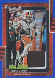2025 Donruss Optic Donruss Threads Jerry Jeudy #13 card