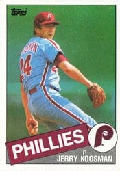 1985 Topps Base Set Jerry Koosman #15 card