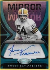 2021 Panini Certified Mirror Signatures Jerry Kramer #MS-JK card