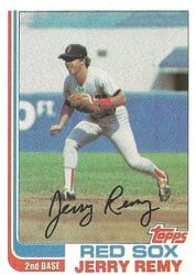 1982 Topps Base Set Jerry Remy #25 card