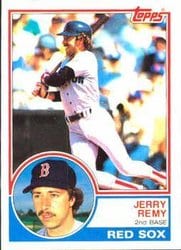 1983 Topps Base Set Jerry Remy #295 card