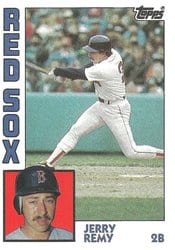 1984 Topps Base Set Jerry Remy #445 card