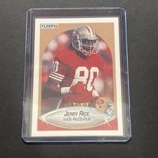1990 Fleer Jerry Rice #13 card