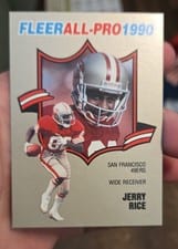 1990 Fleer All Pro Jerry Rice #2 card