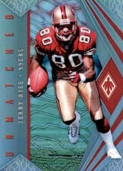2018 Panini Phoenix Unmatched Jerry Rice #29 card
