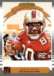 2019 Donruss All-Time Gridiron Kings Jerry Rice #AGK-8 card