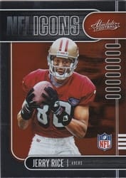 2019 Panini Absolute NFL Icons Jerry Rice #2 card