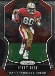 2019 Panini Prizm Base Set Jerry Rice #287 card