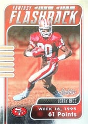 2020 Panini Absolute Fantasy Flashback Jerry Rice #10 card