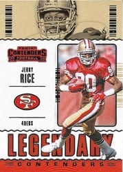 2020 Panini Contenders Legendary Contenders Jerry Rice #LC-JRI card
