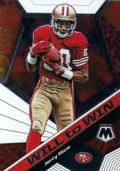 2020 Panini Mosaic Will to Win Jerry Rice #WW14 card