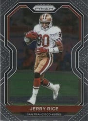 2020 Panini Prizm Base Set Jerry Rice #291 card