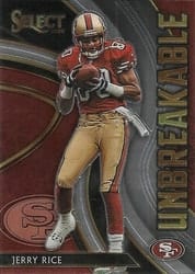 2020 Panini Select Unbreakable Jerry Rice #U8 card