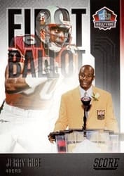 2022 Score First Ballot Jerry Rice #FB-JR card