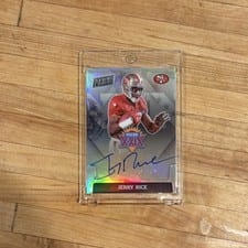 2023 Donruss Super Bowl Signatures Prizm Jerry Rice #SBXXIV-JR card