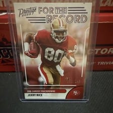 2023 Panini Prestige For the Record Jerry Rice #17 card