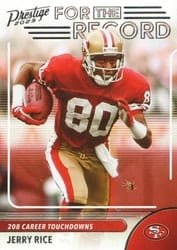 2023 Panini Prestige For the Record Jerry Rice #17 card