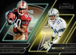 2022 Panini Contenders Contenders Series Jerry Rice / Deion Sanders #CS-RS card