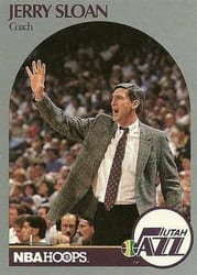1990-91 Hoops Base Set Jerry Sloan #330 card