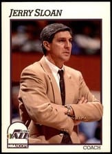 1991-92 Hoops Base Set Jerry Sloan #246 card