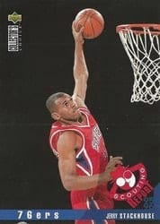1995-96 Collector's Choice Base Set Jerry Stackhouse #340 card