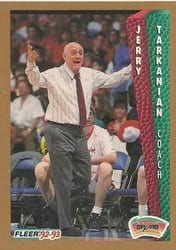 1992-93 Fleer Base Set Jerry Tarkanian #208 card
