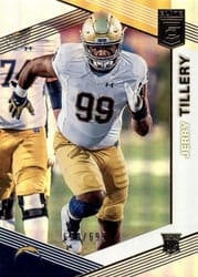 2019 Donruss Elite Base Set Jerry Tillery #186 card