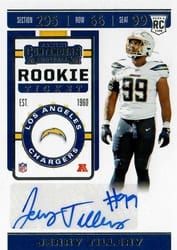 2019 Panini Contenders Base Set Jerry Tillery #280 card