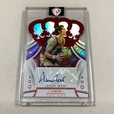 2019 Panini Crown Royale Crown Autographs Jerry West #CA-JWT card
