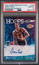 2019 Panini Hoops Premium Stock Hoops Ink Jerry West #HI-JWE