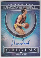 2022-23 Panini Origins Universal Autographs Jerry West #UA-JWS card