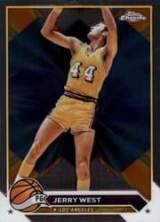 2023-24 Topps Chrome Base Set Jerry West #125 card