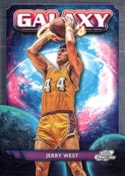 2023-24 Topps Chrome Cosmic Galaxy Greats Jerry West #GG-26 card