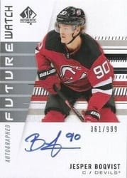 2019-20 SP Authentic Base Set Jesper Boqvist #190 card