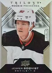 2019-20 Upper Deck Trilogy Base Set Jesper Boqvist #126 card