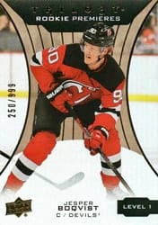 2019-20 Upper Deck Trilogy Base Set Jesper Boqvist #60 card