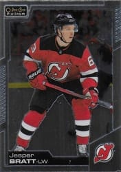 2020-21 O-Pee-Chee Platinum Base Set Jesper Bratt #67 card
