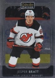 2021-22 O-Pee-Chee Platinum Base Set Jesper Bratt #98 card
