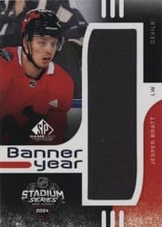 2024-25 SP Game Used 2024 Stadium Series Banner Year Relics Jesper Bratt #BYSS-JB card