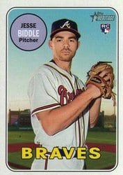 2018 Topps Heritage Base Set Jesse Biddle #577 card